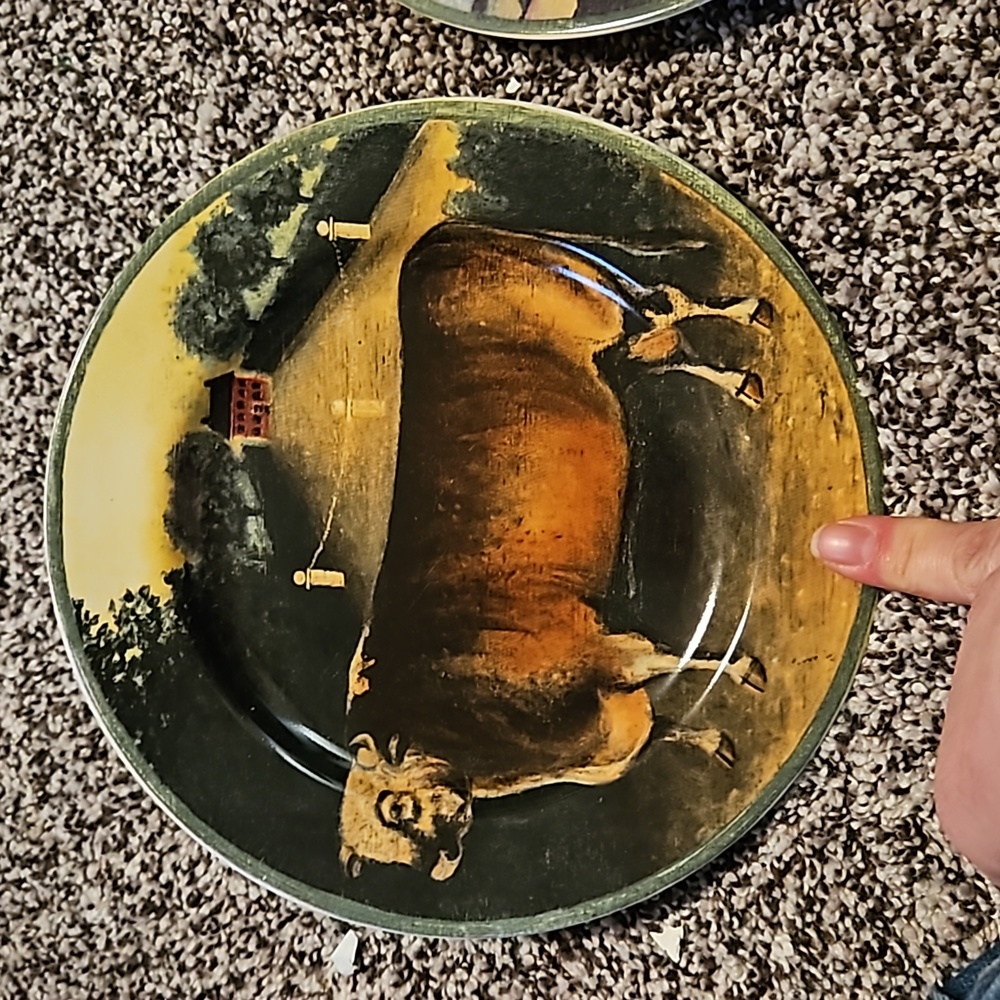 Block by Gear County Farm plates. Set of 2 salad plates. 8 inches. - Picture 2 of 6